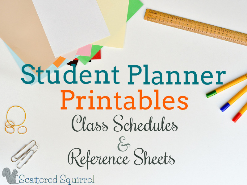 Stress Less with a Student Planner